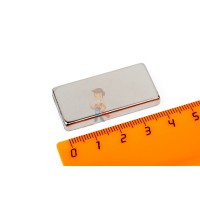 Неодимовый магнит диск 3х1.5 мм - Неодимовый магнит прямоугольник 40х20х5 мм