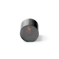 Ферритовый магнит диск 25х3 мм с клеевым слоем - Ферритовый магнит диск 20х17 мм