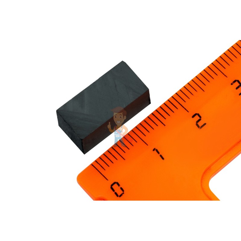 Ферритовый магнит прямоугольник 7.8х7.8х16 мм - фото 2
