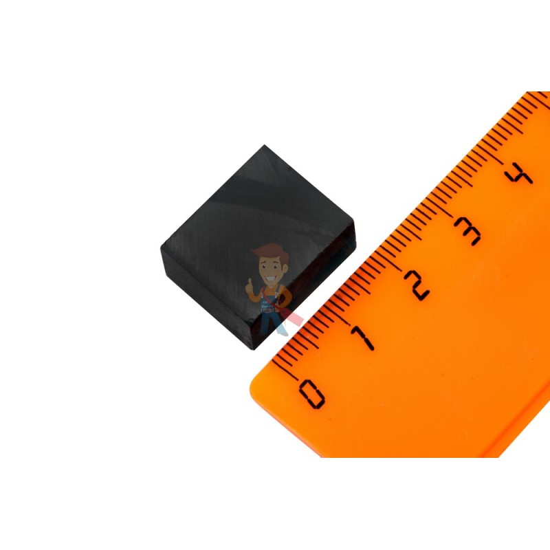 Ферритовый магнит прямоугольник 20.5х12х15 мм - фото 1