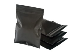 Упаковочные цветные зип пакеты Forceberg HOME & DIY с замком zip-lock 6х7 см, черный, 50 шт