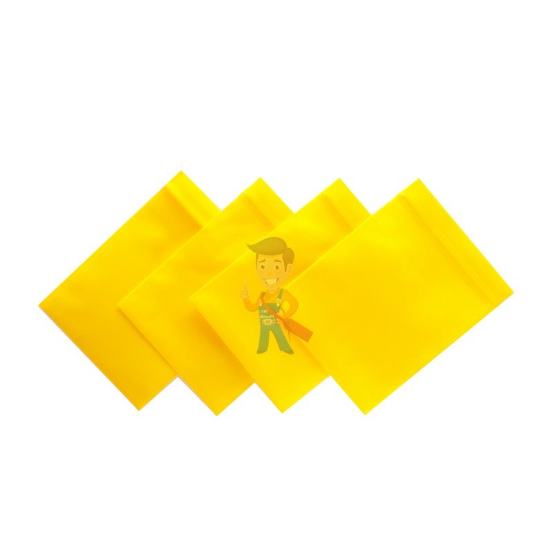 Упаковочные цветные зип пакеты Forceberg HOME & DIY с замком zip-lock 6х7 см, желтый, 50 шт - фото 1