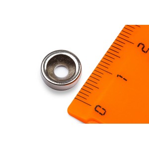 Неодимовый магнит диск 10х3 мм с зенковкой 3.5/7 мм