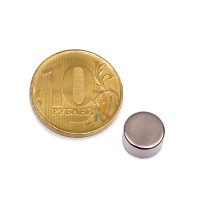 Неодимовый магнит диск 12х1.5 мм - Неодимовый магнит диск 8х4 мм