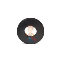Ферритовый магнит диск 14х3 мм с клеевым слоем - Ферритовый магнит кольцо 72х32х10 мм