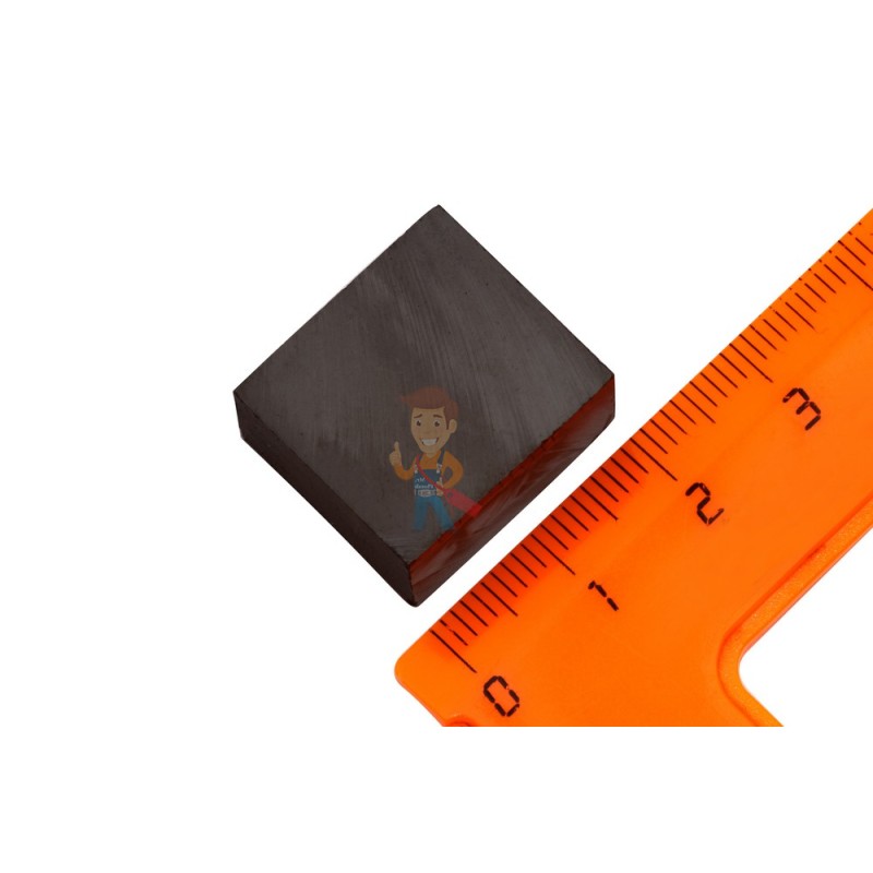 Ферритовый магнит прямоугольник 22.2х17х8.5 мм - фото 1