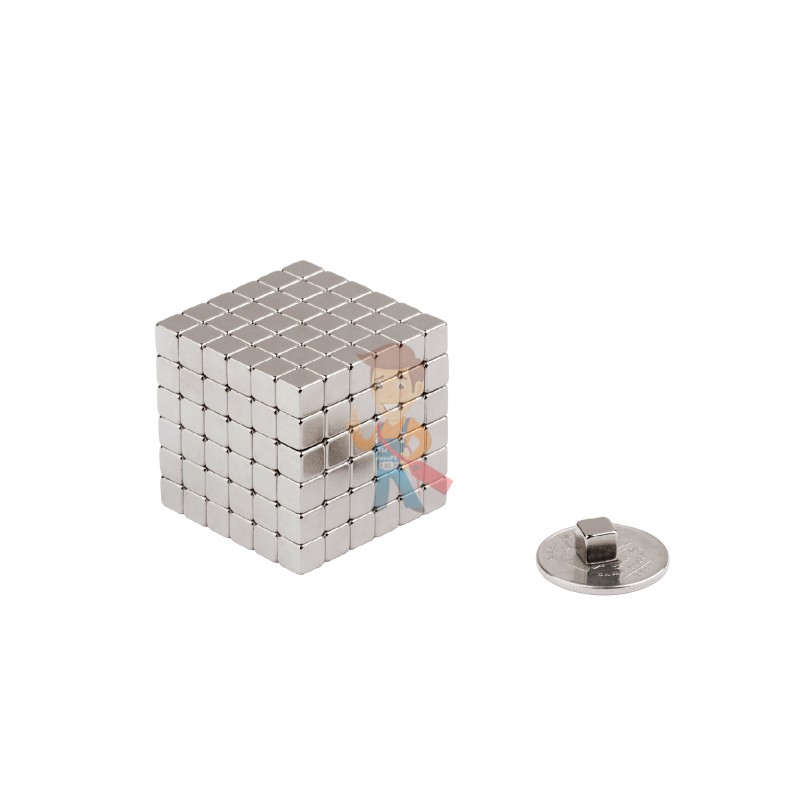 Forceberg TetraCube - куб из магнитных кубиков 4 мм, стальной, 216 элементов - фото 2