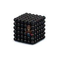Forceberg Cube - куб из магнитных шариков 7 мм, черный, 216 элементов - Forceberg Cube - куб из магнитных шариков 6 мм, черный, 216 элементов