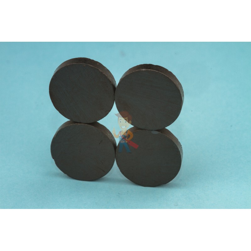 Ферритовый магнит диск 15х3 мм, Y35 - фото 4
