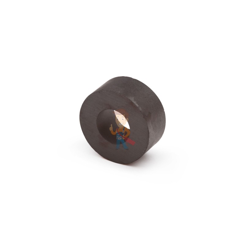 Ферритовый магнит кольцо 25х11,5х11 мм - фото 1