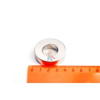 Неодимовый магнит диск 9х8 мм - Неодимовый магнит кольцо 40х20х10 мм
