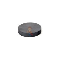 Ферритовый магнит диск 30х3 мм с клеевым слоем - Ферритовый магнит диск 40х7,5 мм