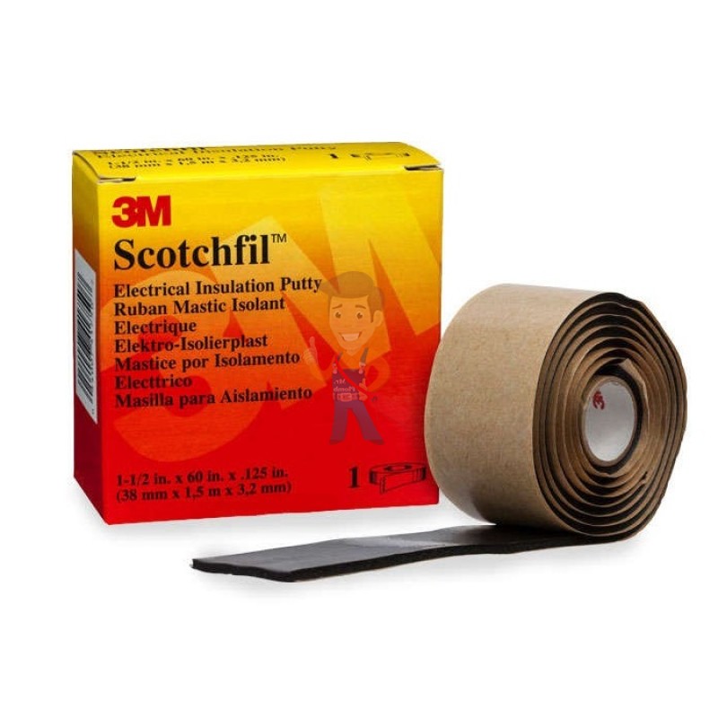 Мастика электроизоляционная Scotchfil™, 38 мм х 1,5 м - фото 1