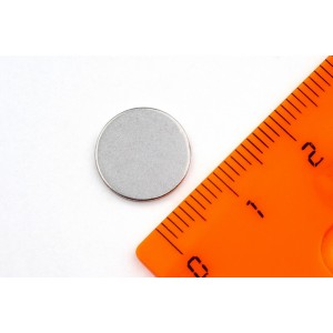 Неодимовый магнит диск 12х1 мм, цинк, N35