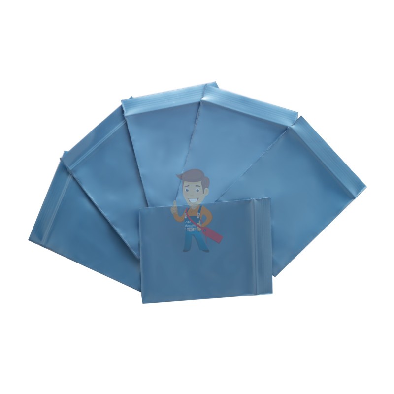 Упаковочные цветные зип пакеты Forceberg HOME & DIY с замком zip-lock 6х7 см, синий, 50 шт - фото 3