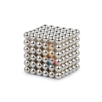 Forceberg Cube - куб из магнитных шариков 2,5 мм, золотой, 512 элементов - Forceberg Cube - куб из магнитных шариков 5 мм, жемчужный, 216 элементов